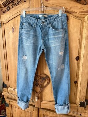 Big Star Light Blue Cropped Women's Jeans - Ankle Length